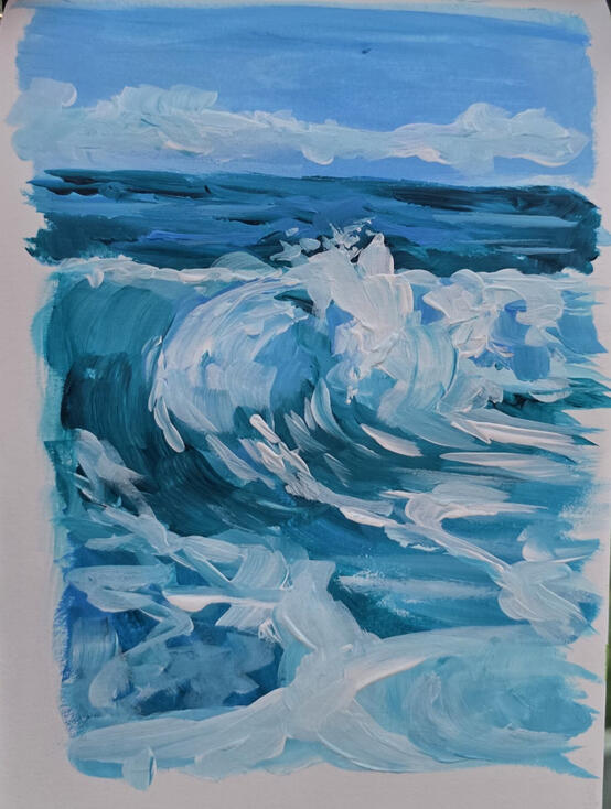 Crash, Acrylic on paper, 21 x 14.5 cm Crash, Acrylic on paper, 21 x 14.5 cm
