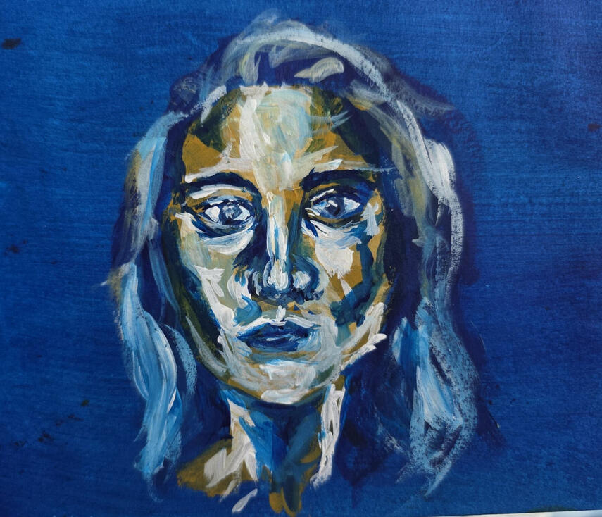 Portrait Practice, Acrylic on paper, 21 x 14.5 cm Portrait Practice, Acrylic on paper, 21 x 14.5 cm