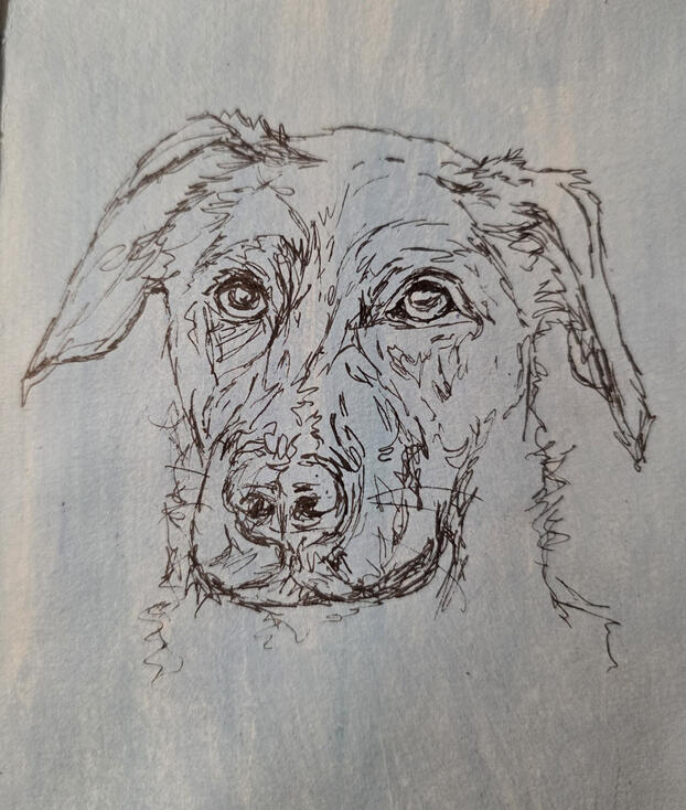 Obi Practice, Acrylic and pen on paper, 21 x 14.5 cm Obi Practice, Acrylic and pen on paper, 21 x 14.5 cm